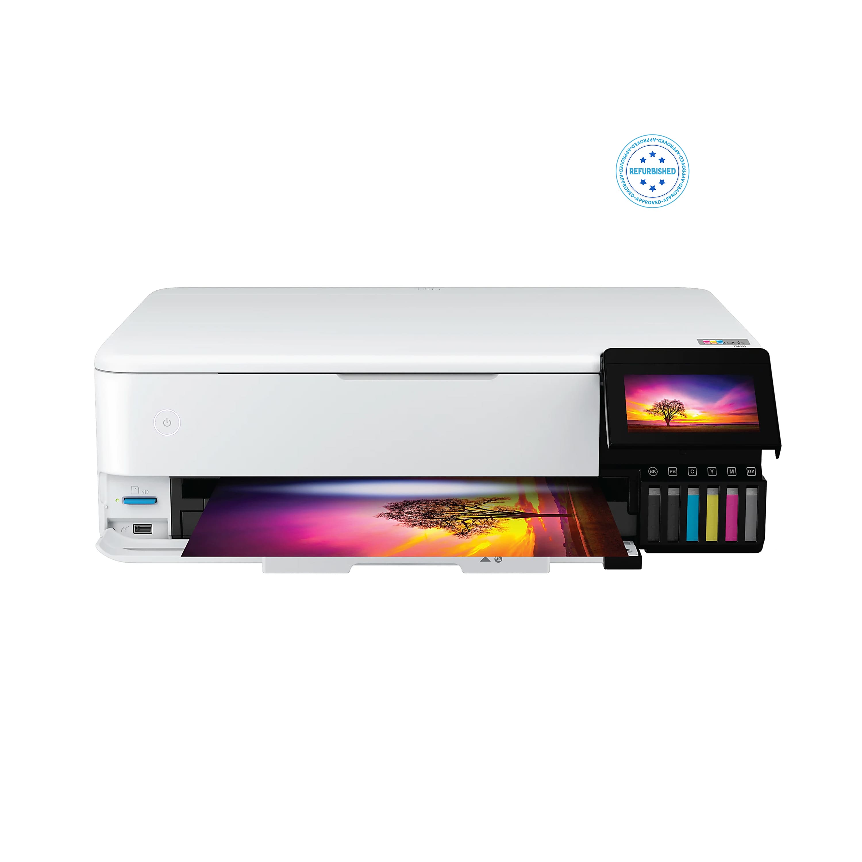 Refurbished Epson EcoTank® Photo ET-8550 SuperTank® Wireless Inkjet All-In-One Color Printer